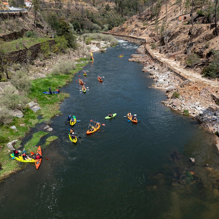 Travessia da Grande Rota do Zêzere em Kayak: Barco - Silvares
