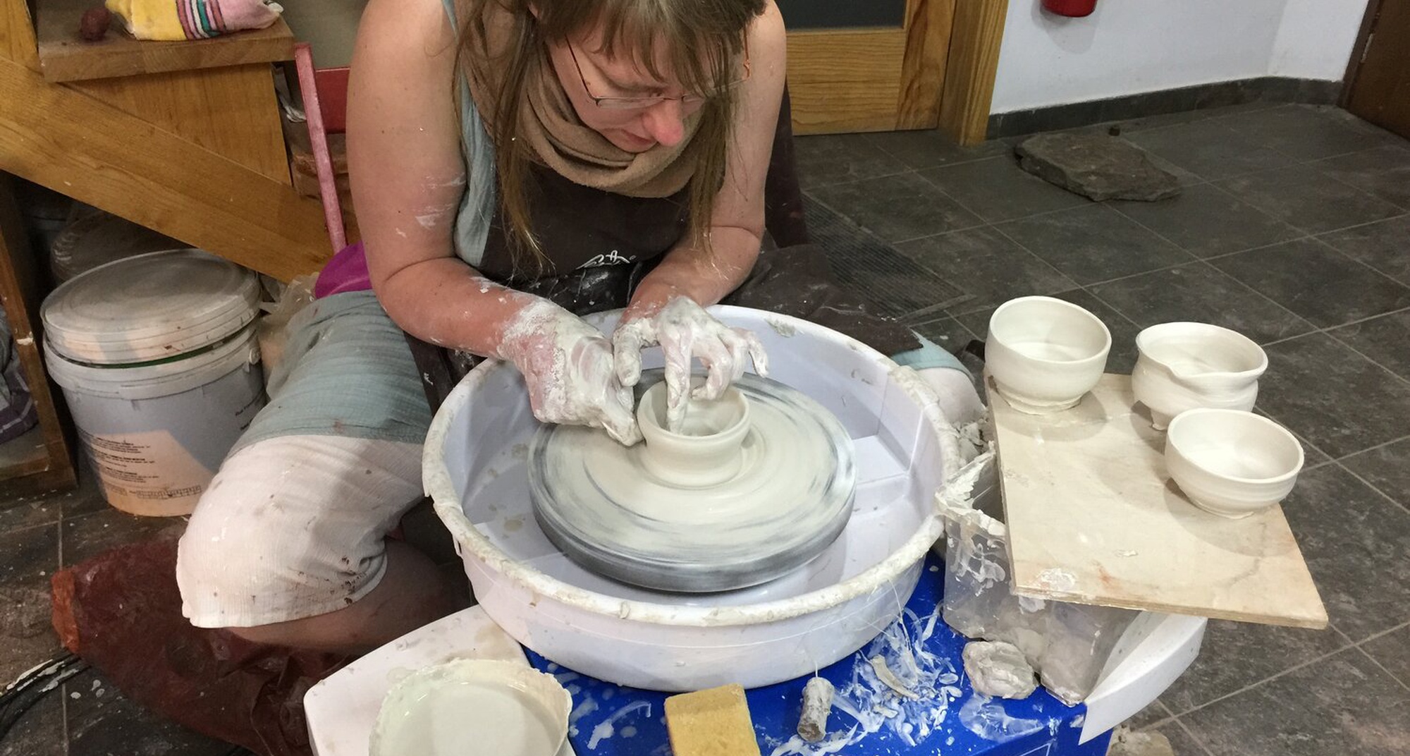 Iniciação à Roda de Oleiro com Vasco Baltazar e Zita Rosa